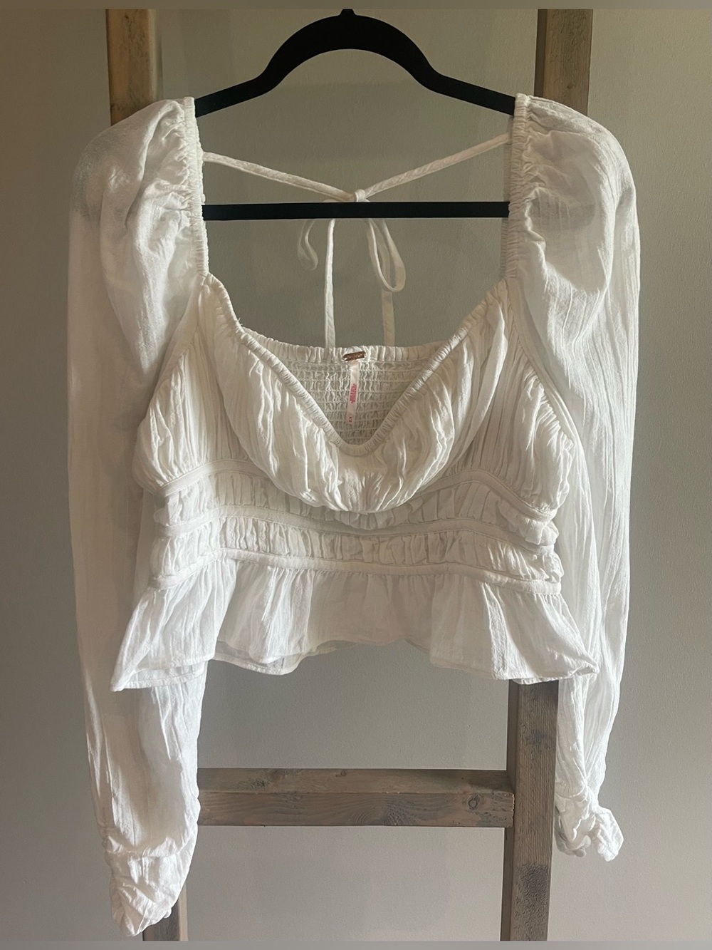 NWOT free people white Chloe top medium - Picture 3 of 9